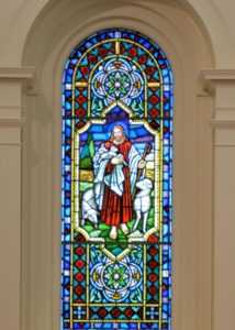 the sanctuary window- jesus in stained glass