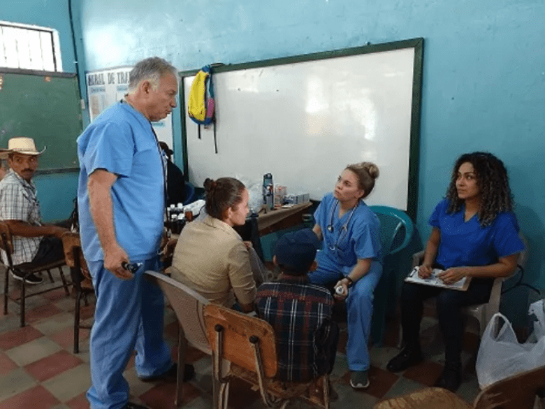 a medical clinic in Honduras--people talking