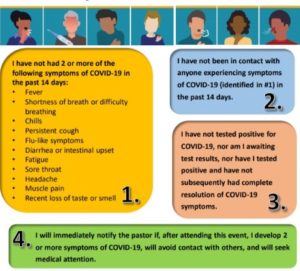 poster- health acknowledgement form