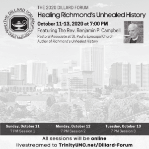 Dillard Forum Announcement with Richmond skyline photo