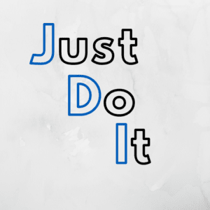 Just Do It (words on marble background)
