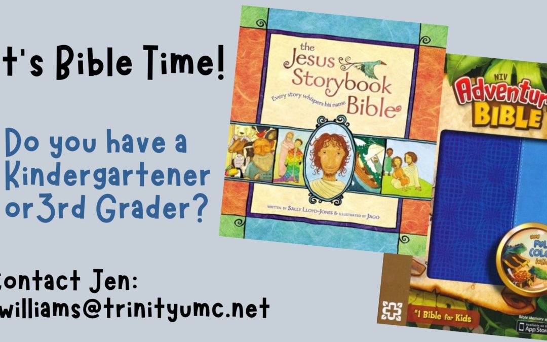 Kindergarten & Third Grade Bibles