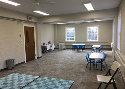 renovated kids space games and chairs and tables