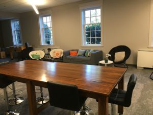 meeting table and couches and chairs
