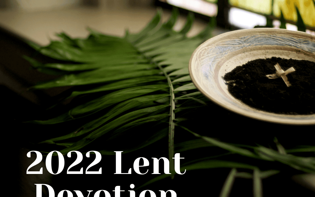 2022 Lent Devotion-- palms, ashes, window